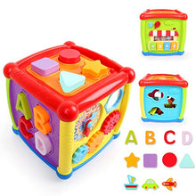 Load image into Gallery viewer, LBLA Baby Activity Cube Center Early Learning Educational Music Toys for Toddlers Flashing Shape Sorter for Babies Kids
