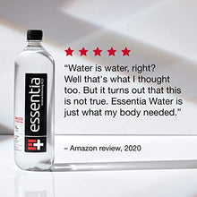 Load image into Gallery viewer, Essentia Bottled Water, 1 Liter, Pack of 12 Bottles; 99.9% Pure, Infused with Electrolytes for a Smooth Taste, pH 9.5 or Higher; Ionized Alkaline Water