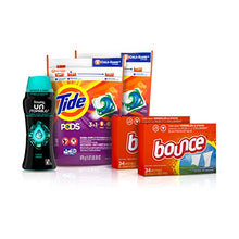 Load image into Gallery viewer, Tide Pods Laundry Detergent Pacs (2x35ct), Downy Unstopable Scent Beads (14.8 oz) and Bounce Dryer Sheets (2x34ct), Better Together Bundle, 5 Piece Set, Meadow