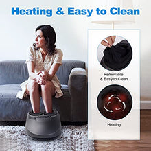 Load image into Gallery viewer, Foot Massager with Heat, MUJERBAY Shiatsu Foot Massager Machine, Full-Cover Air Compression Deep Kneading Foot Massager, for Plantar Fasciitis Feet Massager, Fit Up to Size 12 masajeador de pies