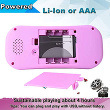 Load image into Gallery viewer, Beijue Retro Handheld Games for Kids Built in 218 Classic Old Style Electronic Game 2.5'' Screen 3.5MM Earphone Jack USB Rechargeable Portable Video Player Children Travel Holiday Entertain (Pink)