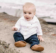 Load image into Gallery viewer, BirdRock Baby Moccasins - 30+ Styles for Boys & Girls! Every Pair Feeds a Child (US 5.5, Brown)