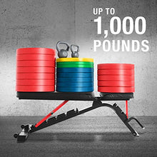Load image into Gallery viewer, CAP Barbell Strength FID Workout Bench | Flat Incline Decline Positions, Black/Red