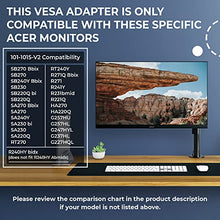 Load image into Gallery viewer, HumanCentric VESA Mount Adapter Bracket, VESA Adapter Compatible with Acer Monitor R240HY bidx, R221Q, R271, SB220Q, R241Y, RT240Y, RT270, SA220Q, SA230 bi, SA240Y, SA270 Bbix, SB230, SB240Y and More