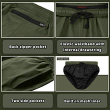 Load image into Gallery viewer, DEMOZU Men's 5 Inch Running Shorts Lightweight Quick Dry Athletic Tennis Workout Gym Shorts with Pockets, Red, L