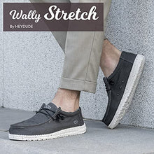 Load image into Gallery viewer, Hey Dude Men's Wally Stretch Black Size 13 | Men’s Shoes | Men's Lace Up Loafers | Comfortable & Light-Weight