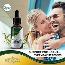 Load image into Gallery viewer, Hemp Oil Extract - 2 Pack - New Age 1000 - Grown & Made in USA - Natural Hemp Drops - Helps with Sleep, Skin & Hair (Mint 1000mg)