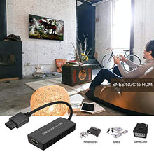 Load image into Gallery viewer, HDMI Converter for SNES & SFC/NGC Console,SNES to HDMI Converter,Support HDMI 4:3/16:9 Switch can be Adjusted Support N64 /NGC/SNES
