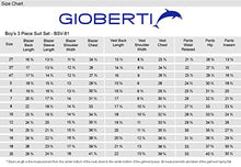 Load image into Gallery viewer, Gioberti Boy's Formal 3-Piece Suit Set, Royal Blue, Size 16