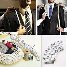 Load image into Gallery viewer, Soft Tape Measure Double Scale Body Sewing Flexible Ruler for Weight Loss Medical Body Measurement Sewing Tailor Craft Vinyl Ruler, Has Centimetre Scale on Reverse Side 60-inch(White)