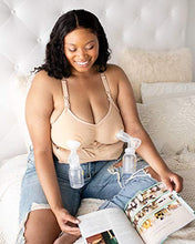 Load image into Gallery viewer, Sublime Busty Hands Free Pumping Bra | Patented All-in-One Pumping & Nursing Bra with EasyClip for F, G, H, I Cup (Beige, XXX-Large-Busty)