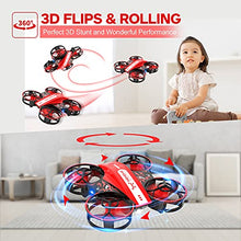 Load image into Gallery viewer, NEHEME NH330 Mini Drones for Kids Beginners Adults, RC Small Helicopter Quadcopter with Headless Mode, Auto Hovering, Throw to Go, 3D Flip and 2 Batteries, Indoor Flying Toys/Gift for Boys Girls