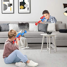 Load image into Gallery viewer, Springflower Shooting Game Toy for 5 6 7 8 9 10+ Years Olds Boys,2pk Foam Ball Popper Air Toy Guns with Standing Shooting Target,24 Foam Balls, Ideal Gift, Compatible with Nerf Toys
