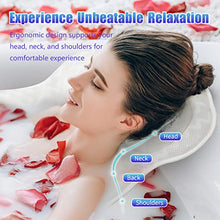 Load image into Gallery viewer, Besititli Bath Pillow Bathtub Pillow with 6 Suction Cups, 16.5x16 Inch, Ergonomic Bath Pillows for Tub Neck and Back Support, 4D Air Mesh Breathable Non-Slip Bath Accessories for Spa, Jacuzzi