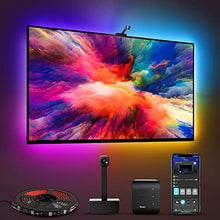 Load image into Gallery viewer, Govee Immersion TV LED Backlights with Camera, RGBIC Ambient Wi-Fi TV Backlights for 55-65 inch TVs PC, Works with Alexa & Google Assistant, App Control, Music Sync TV Lights, Adapter, H6199