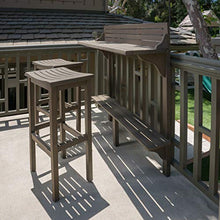 Load image into Gallery viewer, Christopher Knight Home 304147 Caribbean Outdoor Acacia Wood Balcony Bar Set, 3-Pcs Set, Grey Finish