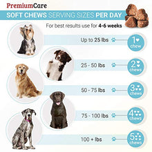 Load image into Gallery viewer, PREMIUM CARE Calming Treats for Dogs - Made in USA - Helps with Dog Anxiety, Separation, Barking, Stress Relief, Thunderstorms and More - Natural Calming Relaxer for Aggressive Behavior - 120 Chews