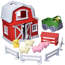 Load image into Gallery viewer, Green Toys Farm Playset, CB - 13 Piece Pretend Play, Motor Skills, Language & Communication Kids Role Play Toy. No BPA, phthalates, PVC. Dishwasher Safe, Recycled Plastic, Made in USA.