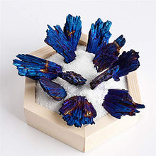 Load image into Gallery viewer, CXD-GEM Titanium Coated Black Kyanite Crystal Specimen Blue Aura Kyanite for Jewelries, Pack of 10