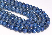Load image into Gallery viewer, TOMOHO- 10MM Genuine Natural Blue Kyanite Beads Grade Round Loose Beads 7.5"- Jewelry for Making DIY Beads, Bracelets, Necklaces.