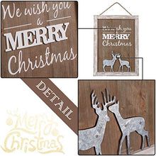 Load image into Gallery viewer, Valery Madelyn 16x12 inch Merry Christmas Wood Signs,Household Rustic Wooden Plaques,Decorative Hanging Wooden Sign Wall&Door Decor Art for Holiday Decoration