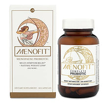 Load image into Gallery viewer, MENOLABS MenoFit - Menopause Supplements for Women - Menopause + Perimenopause Relief for Hot Flashes, Weight Management, Low Energy, Mood, Hormone Support - 60 Herbal Capsules with Probiotics