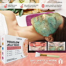 Load image into Gallery viewer, YouGlow 10 Jelly Face Mask Peel Off Face Treatment - 24K Gold, Antioxidant Goji Berry, Bulgarian Rose, Plla Infusion, Bamboo Charcoal, Lavender, Kiwi Fruit, Hyaluronic Acid, Tea Tree, Himalayan Salt