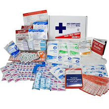 Load image into Gallery viewer, OSHA & ANSI First Aid Kit Refill/Upgrade, 50 Person, 196 Pieces, ANSI 2015 Class B - Includes Splint, Tourniquet, Tools, Single dose and More: Fill Your kit or use to Upgrade to Current regulations