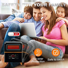 Load image into Gallery viewer, Dr Infrared Heater DR-978 Infrared Space Heater, Hybrid, Black