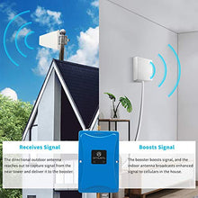 Load image into Gallery viewer, Cell Phone Signal Booster Antenna for Home and Office - Boosts 4G LTE Data and Volte for Verizon AT&T T-Mobile - Dual 700MHz Band 12/13/17 Cellular Repeater Amplifier Kit Cover Up to 5,000Sq Ft