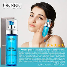 Load image into Gallery viewer, Onsen Japanese Clean & Clear Face Toner - Daily Perfecting & Revitalizing Toner with Witch Hazel, Aloe Vera, and Japanese Natural Hot Spring Minerals, Alcohol-Free, Skin Care Toner for Face, 6.5 oz