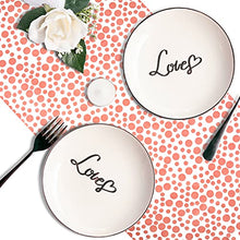Load image into Gallery viewer, 4 Pack Plastic Tablecloths for Rectangle Tables, Waterproof Disposable Table Cloths, White and Rose Gold Rectangular Table Covers for Parties Birthday Thanksgiving Christmas Wedding, 54" x 108"