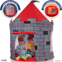 Load image into Gallery viewer, Kids Play Tent Knight Castle - Portable Kids Tent - Kids Pop Up Tent Foldable Into Carrying Bag - Childrens Play Tent For Indoor And Outdoor Use - Kids Playhouse Best Gift For Boys and Girls, Original