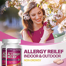 Load image into Gallery viewer, HealthA2Z Fexofenadine Hydrochloride 180mg, Antihistamine for Allergy Relief ,Non-Drowsy,24-Hour, 120 Count Coated Caplets,Compare to Allegra Active Ingredient