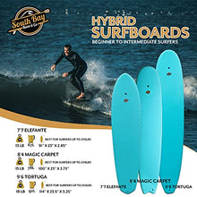 Load image into Gallery viewer, South Bay Board Co. - 7'7/8'4/9'6 Hybrid Surfboards - Wax-Free Soft-Top Surfboard with Hard Epoxy Bottom Decks - Patented Heat Damage Prevention System - Future Fins & Leash Included