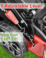 Load image into Gallery viewer, PowerSmart Lawn Mower, 22-inch & 200CC, Gas Powered Self-Propelled Lawn Mower with 4-Stroke Engine, 3-in-1 Gas Mower in Color Red/Black, 5 Adjustable Heights (1.18''-3.02'' ), DB9422SR