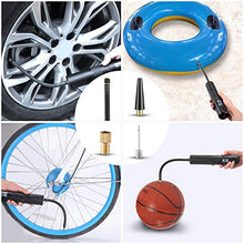Load image into Gallery viewer, SEDISON Portable Air Compressor Pump: Rechargeable Mini Tire Inflator LCD Display & Emergency LED Light 150 PSI Wireless Electric Air Compressor for Bicycle Motorcycle Tires Ball and Other Inflatables