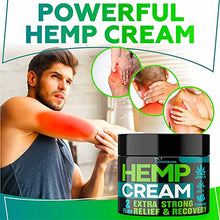 Load image into Gallery viewer, (2 Pack) Hemp Cream for Joint, Back, Knees, Neck, Elbows - Made in The USA - High Strength Hemp Oil Extract with Msm, Arnica, Turmeric, 4 oz Total