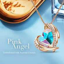 Load image into Gallery viewer, CDE Love Heart Pendant Necklaces for Women Silver Tone Rose Gold Tone Crystals Birthstone Jewelry Gifts for Party/Anniversary Day/Birthday