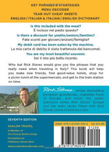 Load image into Gallery viewer, Rick Steves' Italian Phrase Book & Dictionary