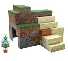 Load image into Gallery viewer, Minecraft Overworld Protector Playset, Accessories and Papercraft Blocks, Creative, Building Toy Set for Kids Ages 6 Years and Older