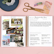 Load image into Gallery viewer, Erin Condren Prompted Vision Journal - Sapphire Interchangeable Cover with Gold Coil. 160 Pages of Planning Potential. Vision Spreads, Lined Pages, Dot Grid Pages, Sketchbook Pages