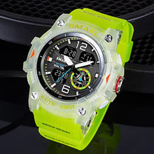 Load image into Gallery viewer, KXAITO Men's Analog Sports Watch Military Watch Outdoor LED Stopwatch Digital Electronic Large Dual Display Waterproof Tactical Army Wrist Watches for Men