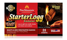 Load image into Gallery viewer, Pine Mountain StarterLogg Select-A-Size Firestarting Blocks, 24 Starts Firestarter Wood Fire Log for Campfire, Fireplace, Wood Stove, Fire Pit, Indoor & Outdoor Use