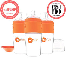 Load image into Gallery viewer, PopYum 9 oz Anti-Colic Formula Making/Mixing/Dispenser Baby Bottles, 3-Pack
