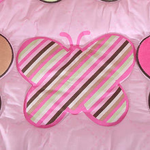 Load image into Gallery viewer, Wowelife Baby Pink Butterfly 7 Piece Baby Girl Bedding Crib Sets with Bumpers(Pink Butterfly)