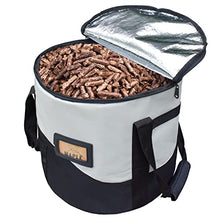 Load image into Gallery viewer, TOHONFOO 20LBs Fuel Pellet Storage Bag - Wood Pellet Container - Smoker Pellet Dispenser - Wood Pellet Storage Bucket - Anti-Shock Foam Layer Reduces Wood Pellets/Charcoal Chipping