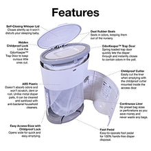 Load image into Gallery viewer, Dekor Classic Hands-Free Diaper Pail | White | Easiest to Use | Just Step – Drop – Done | Doesn’t Absorb Odors | 20 Second Bag Change | Most Economical Refill System