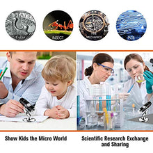 Load image into Gallery viewer, USB Microscope,1000x Magnification Endoscope, 8 LED USB 2.0 Digital Microscope, Mini Camera with OTG Adapter and Metal Stand, Compatible with Mac Window 7 8 10 Android Linux (Black)