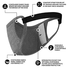 Load image into Gallery viewer, Safe+Mate x Case-Mate - Cloth Face Mask - Washable & Reusable - Adult S/M - Cotton - with Filter - 3 Pack - Black/Navy/Gray (SM043264)